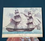 Oude prent met historisch zeilschip -Sail2025, Verzenden, Gebruikt, Motorboot, Kaart, Foto of Prent