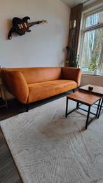 Zitmaxx Jolie Bank cognac - Echt Leder Microvezel, 75 tot 100 cm, Ophalen of Verzenden, Zo goed als nieuw, Rechte bank