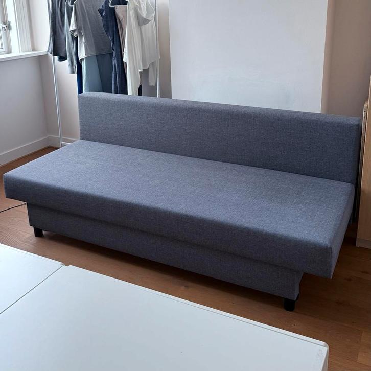 Ikea Asarum slaapbank met opbergruimte, Huis en Inrichting, Slaapkamer | Bedden, Zo goed als nieuw, Tweepersoons, Overige maten