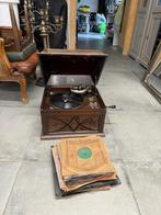 Grammofoon met platen, Antiek en Kunst, Ophalen of Verzenden