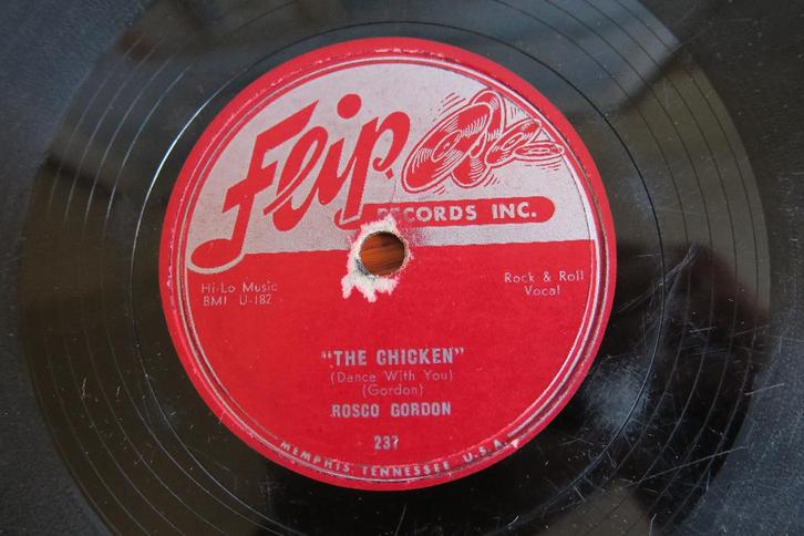 Rosco Gordon The chicken 78 toeren 78rpm Sun Records Memphis, Cd's en Dvd's, Vinyl | Jazz en Blues, Gebruikt, Jazz en Blues, 1940 tot 1960