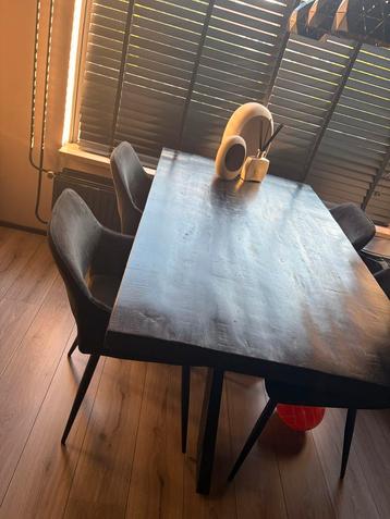 Zwarte Mango Houten Eettafel 160x90cm beschikbaar voor biedingen