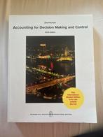 Accounting for decision making and control Zimmerman, Boeken, Ophalen of Verzenden, Zo goed als nieuw, Accountancy en Administratie