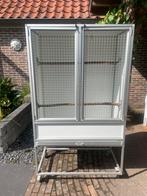 Verrijdbare vogelkooi, Verzenden, Zo goed als nieuw, Metaal, Vogelkooi