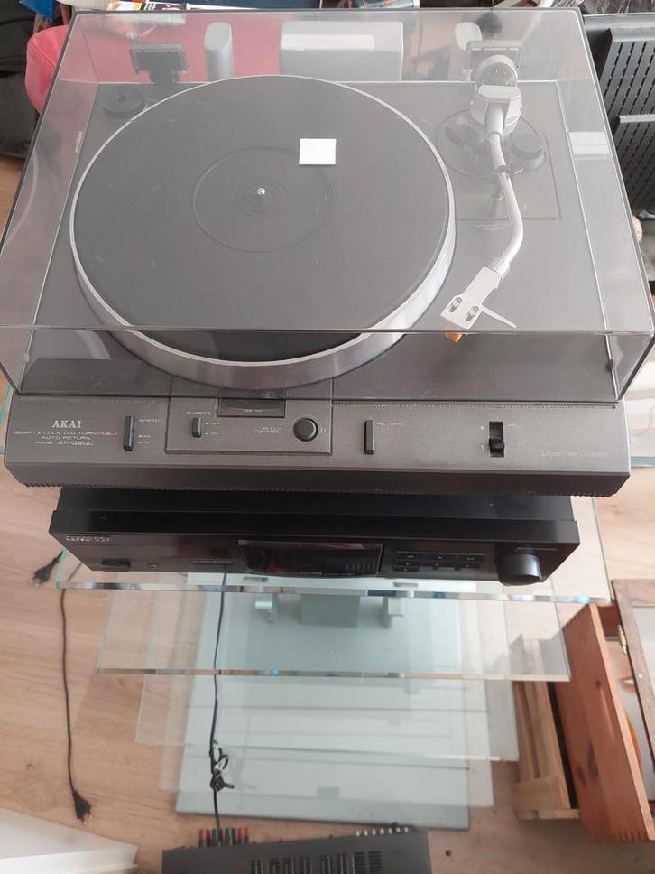 Akai Set: Platenspeler, Versterker, Cassettedeck + Kenwood, Audio, Tv en Foto, Platenspelers, Gebruikt, Platenspeler, Akai, Ophalen of Verzenden