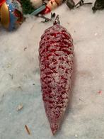 #kerst grote rode dennenappel kerstbal, Diversen, Kerst, T, Ophalen of Verzenden, Zo goed als nieuw, N