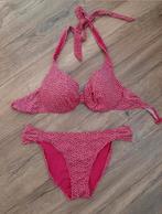 Bikini roze met witte stippen (halter), Bikini, Ophalen of Verzenden, Roze, Zo goed als nieuw