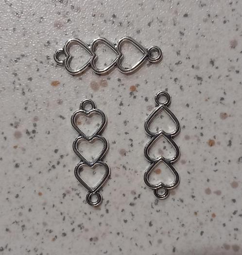 Leuke hartjes connector "nieuw", Hobby en Vrije tijd, Kralen en Sieraden maken, Nieuw, Tussenstuk of Tussenkraal, Ophalen of Verzenden