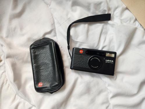 Leica Minilux Zwart, Audio, Tv en Foto, Fotocamera's Analoog, Zo goed als nieuw, Compact, Leica, Ophalen of Verzenden