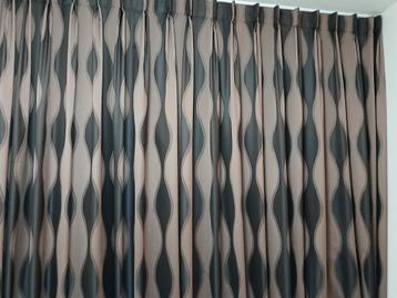 Bruin/Beige Gordijn - 190x262 cm beschikbaar voor biedingen