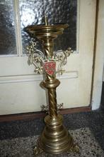 Puntgave zeer zeldzame echte antieke kerkkandelaar, Antiek en Kunst, Ophalen of Verzenden, Koper