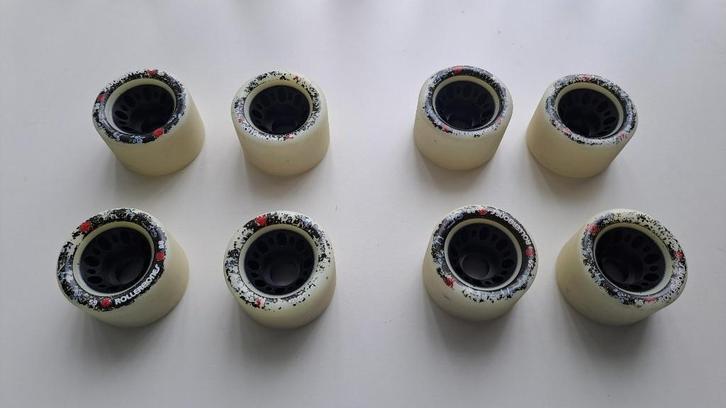 Rollerbones rollerskate / rolschaats wielen 88A/59MM zgan 8x, Sport en Fitness, Skeelers, Zo goed als nieuw, Wielen of Lagers
