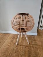 Mooi houten windlicht, 50 cm, Ophalen of Verzenden, Zo goed als nieuw, Kandelaar, Hout