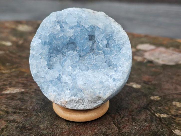 Mooie celestien geodebol 52 mm, Sieraden, Tassen en Uiterlijk, Edelstenen, Ophalen of Verzenden