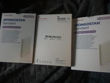3 verpakkingen met elk 2 stuks Spongostsan, nieuw. beschikbaar voor biedingen