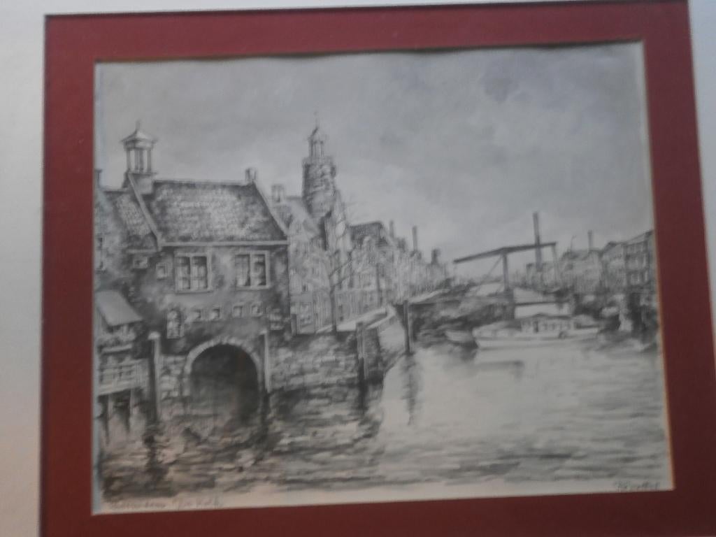 DELFSHAVEN, Rdam, Im Tek. BOB BROBBELsup mooie Lijst, Ophalen of Verzenden