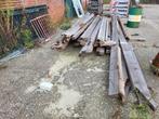 Partij Gebruikte Steigerhouten Balken, Doe-het-zelf en Verbouw, Hout en Planken, Gebruikt, 200 tot 250 cm, Steigerhout, 50 mm of meer