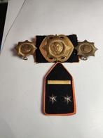 Van Heutsz,oude Kraagspiegel en schouderemblemen, Ophalen of Verzenden, Landmacht, Nederland