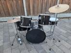 Junior Drumstel - Zwart - Incl. Kruk & Sticks, Muziek en Instrumenten, Drumstellen en Slagwerk, Ophalen, Gebruikt, Overige merken