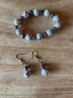 Handgemaakte armband & oorbellen set, Overige materialen, Overige kleuren, Nieuw, Ophalen of Verzenden