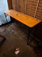 Houten Biertafel, Ophalen