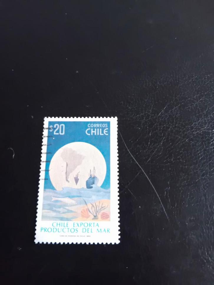 Postzegel Chili - Correo $20, Postzegels en Munten, Postzegels | Amerika, Ophalen of Verzenden
