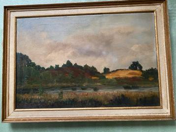Olieverf Schilderij Duinlandschap Holland 1920/1930 beschikbaar voor biedingen