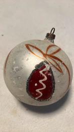 Vintage antieke kerstbal, beschilderd, Diversen, Kerst, Ophalen of Verzenden, Zo goed als nieuw