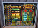 Vintage gulden glasplaat gokkast lamp handgemaakt, Ophalen of Verzenden