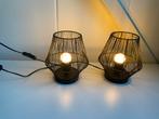 2 tafellampen van metaaldraad ., Huis en Inrichting, Ophalen of Verzenden, Gebruikt, Metaal, Minder dan 50 cm