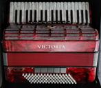 Victoria Super accordeon, Toetsaccordeon, Zo goed als nieuw, 96-bas, Met riemen