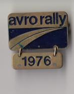 Avro Rally 1976 broche, Verzamelen, Speldjes, Pins en Buttons, Gebruikt, Niet vindbaar, Niet vindbaar, Speldje of Pin