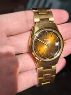 Vintage Mechanical Bulova (1977) auto-date sunburst dial, Overige merken, Gebruikt, Polshorloge, Ophalen of Verzenden