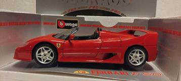 Ferrari F50 Spyder cabriolet rood Bbburago 1:18 KRD beschikbaar voor biedingen