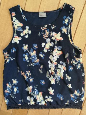 VERO MODA bloes top blauw met bloemen maat L - nieuw - beschikbaar voor biedingen