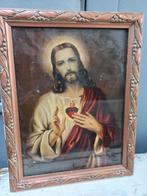 Oude afbeelding Jezus, heilig hart, Ophalen of Verzenden