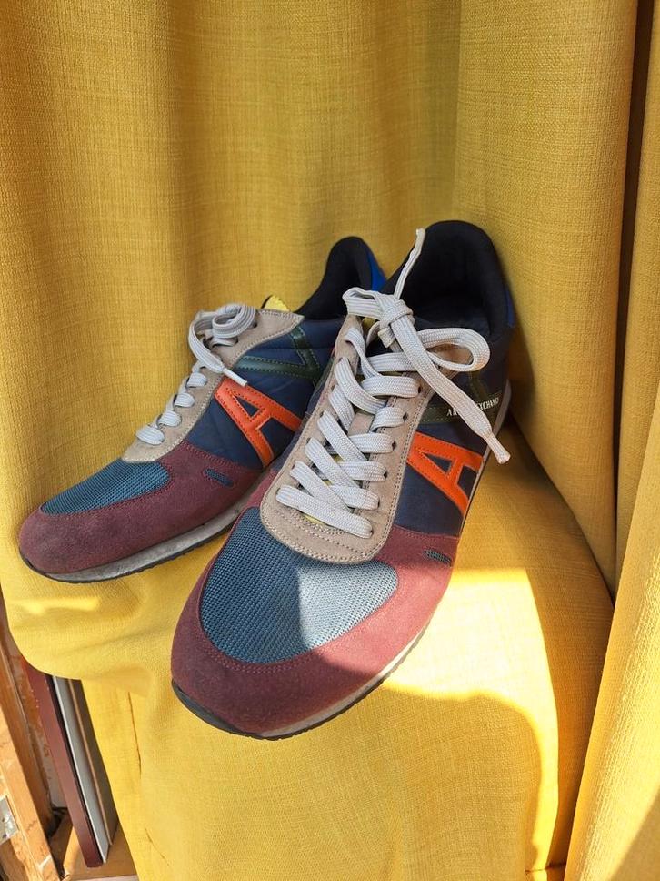 A|X Armani Exchange sneakers – maat 46 – bordeaux blauw, Kleding | Heren, Schoenen, Zo goed als nieuw, Blauw, Ophalen of Verzenden