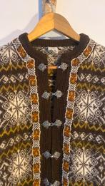 Noors 100%wollen Vest maat S, Kleding | Dames, Truien en Vesten, Ophalen of Verzenden, Gedragen, Maat 36 (S), Bruin