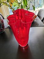 Murano glas zakdoek €12,50, Huis en Inrichting, Woonaccessoires | Vazen, Ophalen, Overige kleuren, Minder dan 50 cm, Glas