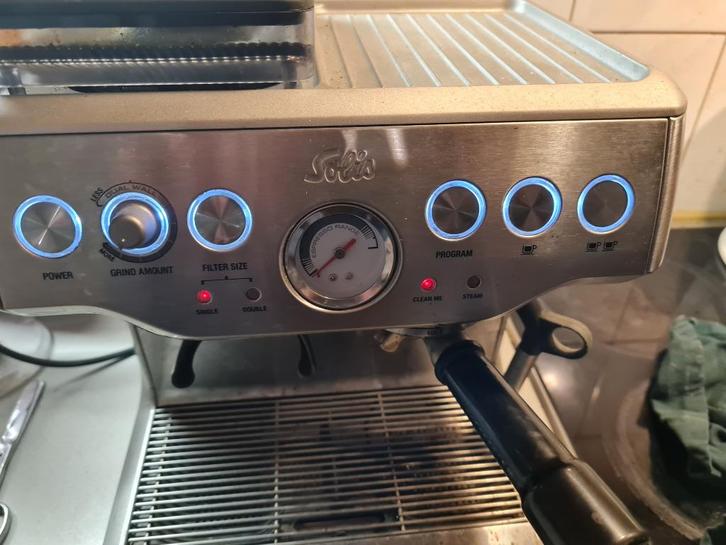 Solis TYP 114 Model BES860 – Werkt, maar mist piston, Witgoed en Apparatuur, Koffiezetapparaten, Gebruikt, Gemalen koffie, Koffiebonen