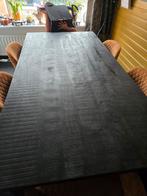 Eethoek 180x90 met mosterdkleurige stoelen, Huis en Inrichting, Tafels | Eettafels, Ophalen, Gebruikt, 50 tot 100 cm, 150 tot 200 cm