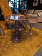 Trendy bijzettafels metaal pastel tint, 45 tot 60 cm, Minder dan 55 cm, Metaal of Aluminium, Rond