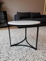 Mooie marmeren salontafel - 52,7 cm, Ophalen, Gebruikt, 50 tot 75 cm, Rond