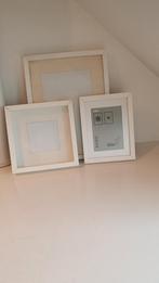3 witte lijstjes van ikea Ribba, Ophalen, Gebruikt