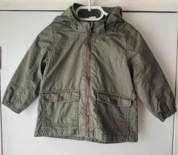 H&M zomerjasje legergroen khali met afneembare capuchon 92 beschikbaar voor biedingen