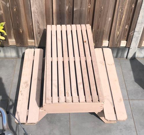 Kinder picknicktafel en zandbak in 1, Tuin en Terras, Picknicktafels, Gebruikt, Rechthoekig, Hout, Kinderpicknicktafel, Ophalen