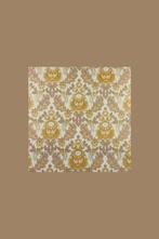 5469 barok behang met oker bloemen uit de 70s swiet, Verzenden, Bruin