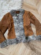 Vintage Afghaans jasje S bohemian embroidery lammy coat, Kleding | Dames, Jassen | Winter, Bruin, Geen idee, Ophalen of Verzenden