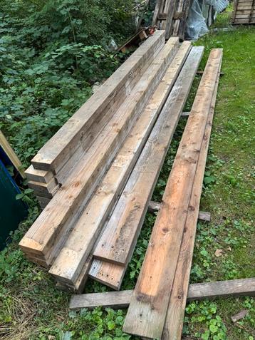 Gebruikte balken vuren 65x140 en 60x150 beschikbaar voor biedingen