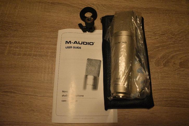 M-Audio Nova Condensatormicrofoon | Studio Microfoon in Doos, Muziek en Instrumenten, Microfoons, Zo goed als nieuw, Studiomicrofoon